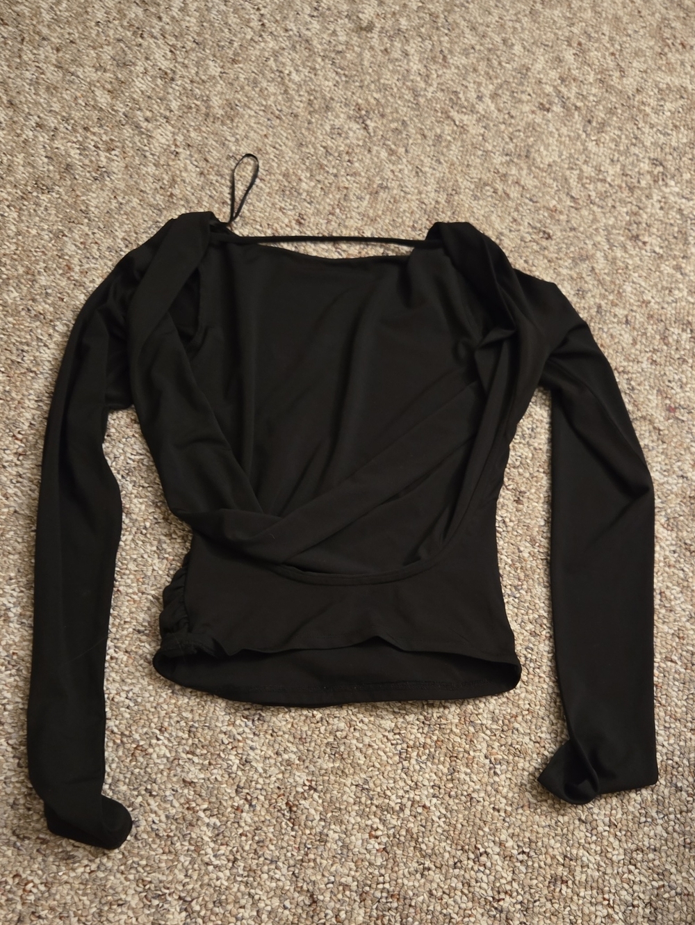 Garage Long-Sleeve Cowel Back Top